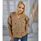 Pri Warm and cozy women's sweater with hearts for autumn SUMMER | Shoptok.si