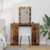  Toaletni stol Smeđa 102 x 33 x 135 cm Konstruirano drvo Cijene