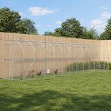  Kavez za piletinu uz zid Srebrna 600 x 150 x 215 cm | shoptok.hr