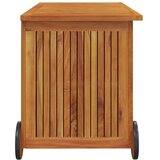  Vrtna kutija za pohranu s kotačima 90x50x58 cm od drva bagrema | Eponuda.com