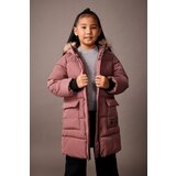 Defacto girl's water repellent removable Für hooded long coat | ePonuda.com