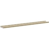  Zidne police 4 kom bijele i boja hrasta sonome 100 x 9 x 3 cm | Eponuda.com