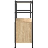  Regal za knjige boja hrasta 80 x 30 x 78,5 cm od drva i željeza | Eponuda.ba