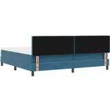 vidaXL Box Spring Krevet s Madracem Tamnoplavi 200x200 cm Baršun | shoptok.hr