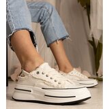 Gemre White women's high-sole sneakers Kallara | shoptok.hr