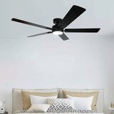  ZEVENTI - LED prigušiva plafonski ventilator LED/20W/230V 2700-6500K 132cm crna+daljinski upravljač | Eponuda.com