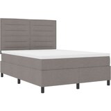  Postelja s škatlastim vzmetenjem z vzmetnico Taupe 140x190 cm Tkanina, (22083077) | Shoptok.si