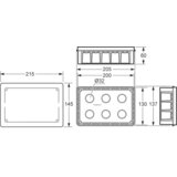 Famatel Razvodna škatla podometna 200x130, IP30 - 3203-RKP/200x130 | Shoptok.si