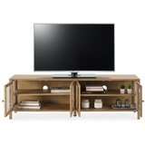 MOME TV omarica v hrastovem dekorju v naravni barvi 160x50x40 cm Ceci – | Shoptok.si