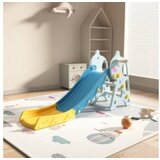  MamaKids dječji tobogan za dvorište i igraonicu, plavo žuti 160 cm | shoptok.hr