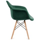  SET 2x trpezarijske stolice NEREA 80x60,5 cm zelena/bukva | Eponuda.com