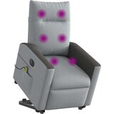 Maison Chic Električni masažni naslanjač - Relax naslanjač s funkcijo vstajanja svetlo siv, (22061711) Cene