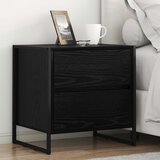 Noćni ormarić Crni hrast 50 x 39.5 x 50 cm Konstruirano drvo | shoptok.hr