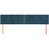  Uzglavlja tamnoplava 160x5x78/88 cm baršunasta | shoptok.hr