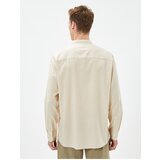 Koton linen blend shirt magnificent collar pocket detailed buttoned long sleeve | Eponuda.ba