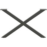 vidaXL noge kavne mizice x-oblika 2 kosa antracit 70x(72-73) cm jeklo | Shoptok.si