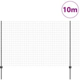 Euro ograda s postom 10 x 1,5 m Čelik premazan PVC-om Siva | shoptok.hr