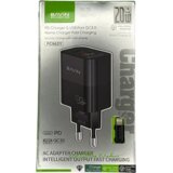 BAVIN Punjač PC963Y-PD, 20W, USB-A + Tip-C, Crni + USB-C na Lightning kabl | Eponuda.com