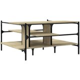  Stolić za kavu boja hrasta 100x100x48,5 cm konstruirano drvo Smeđa | shoptok.hr
