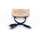 Cordial 14888 utičnica / Cinch audio Y-adapter [1x ženski cinch konektor - 2x muški cinch konektor] 0.30 m crna PVC oblo | Eponuda.ba