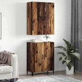  Highboard 2 pcs Staro drvo 69.5 x 34 x 180 cm Konstruirano drvo | shoptok.hr