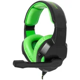 gaming slušalke cobra HP-350G črno-zelene