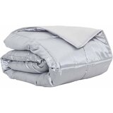  Ljetni pokrivač Srebrno 200 x 200 cm Saten i mikrovlakna | shoptok.hr