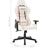  Igraća stolica od umjetne kože bijelo-ružičasta | shoptok.hr