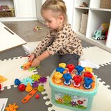 Woopie Green Montessori slagalica s klinovima u kutiji, toranj s perlicama | shoptok.hr