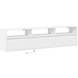  Zidni TV ormarić s LED svjetlima bijeli 180 x 31 x 45 cm | shoptok.hr