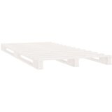  Krevet od paleta bijeli 75x190 cm od masivne borovine mali | shoptok.hr