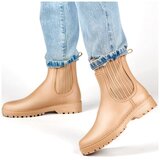 primohurt Beige women's Wellington boots with an elastic sock upper | Shoptok.si