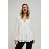 Marisse White Shirt With Puffed Sleeves | Shoptok.si