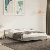 Maison Chic Posteljni okvir - Dvoposteljna postelja - Zakonska postelja brez vzmetnice svetlo siv 140x190 cm žamet-J12501, (21771785) | Shoptok.si