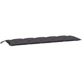  Jastuk za vrtnu klupu antracit 180 x 50 x 7 cm tkanina Oxford | Eponuda.ba
