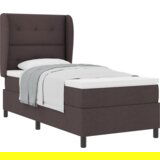  Box Spring postelja z vzmetnico temno rjava 80x200 cm tkanina, (22051557) | Shoptok.si