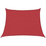  Jedro za zaštitu od sunca 160 g/m² crveno 4/5 x 3 m HDPE | shoptok.hr