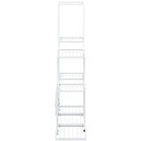  Stalak za cvijeće 94,5 x 25 x 88 cm bijeli metalni | Eponuda.com