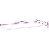  Ploča za radni stol neobrađena 120x60x2 cm od bagremovog drva | shoptok.hr