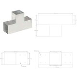 vidaXL spojnik za stupove u t-obliku od pocinčanog metala 101 x 101 mm | shoptok.hr