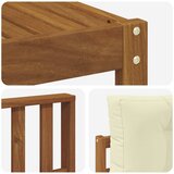  Set vanjskih sofa 4 kom. Prirodna i krem Smeđa 249,5 x 162,5 x 73 cm | Shoptok.si