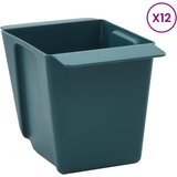  Kutije za cvijeće za Euro palete 12 pcs Zelena 14 x 9 x 9,5 cm | shoptok.hr