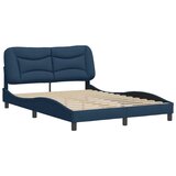  The Living Store Posteljni okvir brez vzmetnice moder 140x200 cm tkanina - Posteljni Okvir, (21455280) | Shoptok.si