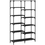 vidaXL Regal za knjige crni 100x32x170 cm konstruirano drvo i željezo | shoptok.hr
