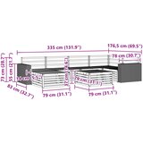  Set vanjskih sofa 7 kom. Prirodna | shoptok.hr