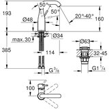 Grohe 237982431 Essence New vrtljiva armatura za umivalnik Slike