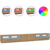 TV ormarić s LED svjetlima Artisan hrast 300x35x40 cm | shoptok.hr