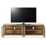 MOME TV omarica v hrastovem dekorju v naravni barvi 160x50x40 cm Ceci – | Shoptok.si