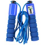 Blue Skipping Rope With Counter 280 cm Fitness Adjustment | shoptok.hr