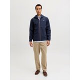 Jack & Jones Prehodna jakna 'JPRBLUALVES' nočno modra / rdeča / bela | Shoptok.si